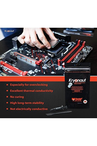 Thermal Grizzly Kryonaut 12.5 W/M·K 1Gr Termal Macun Tg K 001
