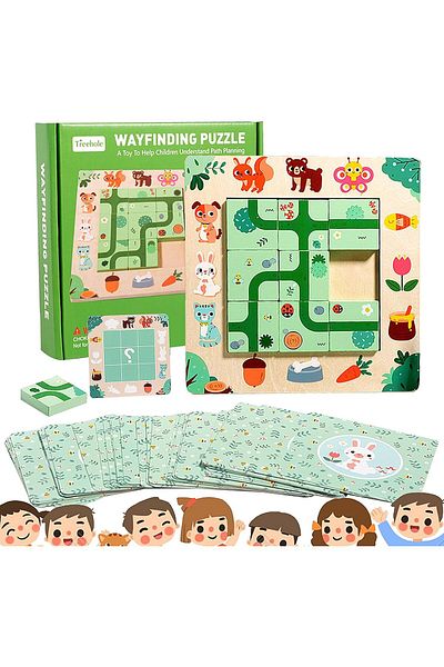 OEM Montessori logic game Find the Path, Learning through play for little explorers