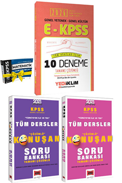 Yediiklim Yayınları 2026 Yediiklim EKPSS Deneme+Yargı GY Soru Bankası+GK Soru...