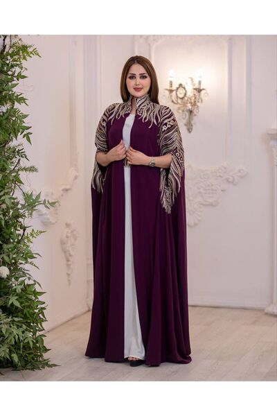 Gerenic جلابية فاخرة مطرزة بتصميم تراثي أنيقA-467