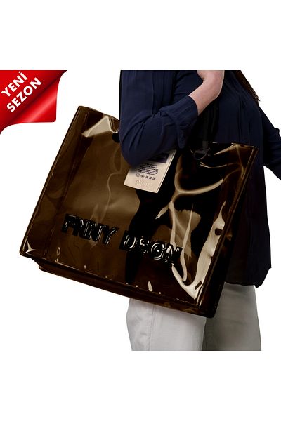 Funny Design 2025 Νέας σεζόν Rainbow Beach Bag Μαύρη
