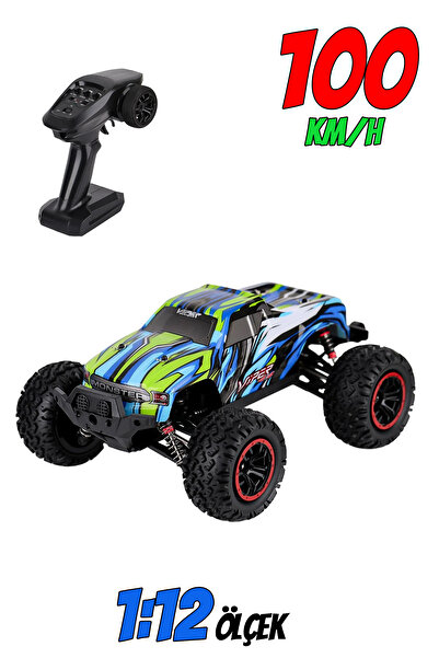 Mofy Baby 1:12 Ölçek 100 km Hız Yapan Metal Alaşım 4x4 Off-Road RC Araç 2.4GHz Uzaktan Kumandalı RC Araba