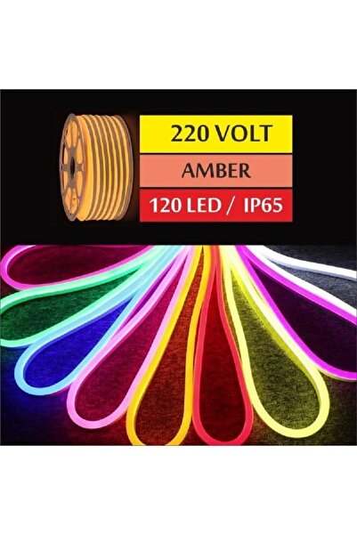 ERBAY 50 Metre 8x16mm 220 Volt Hazır Fişli Neon Led