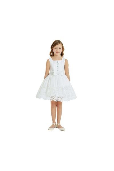 Pamina Rochie albă pentru fete, Pamina, tip Clos, 32200, 116 cm