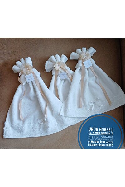 LilAmor Concept Hediyelik 12-штучний подарунковий набір для обряду обрізання, весільний кортеж, автомобіль, кухонний рушник з вишивкою, 30x50 см