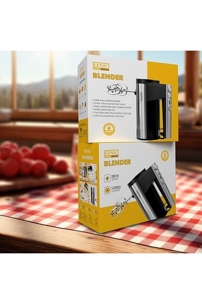 Denx Dx3210 200w Electric Hand Mixer With 5 Speed Control