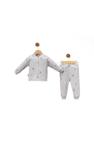 Nurhas Little Emu Snap Fastener Lamb Printed Set of 2