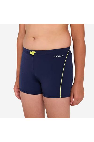 Decathlon Costum de baie boxer pentru copii - Albastru închis - 100 PLUS