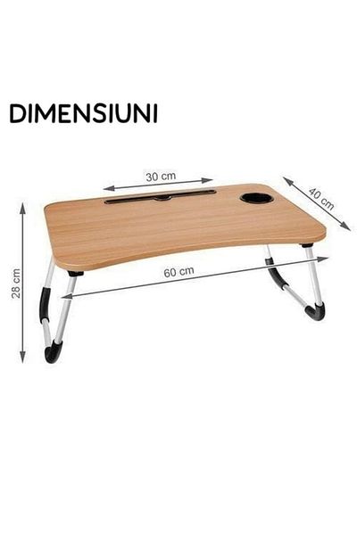 varioshop VarioShop® Multifunctional Folding Table, For Laptop or Breakfast in Bed, Tablet Holder