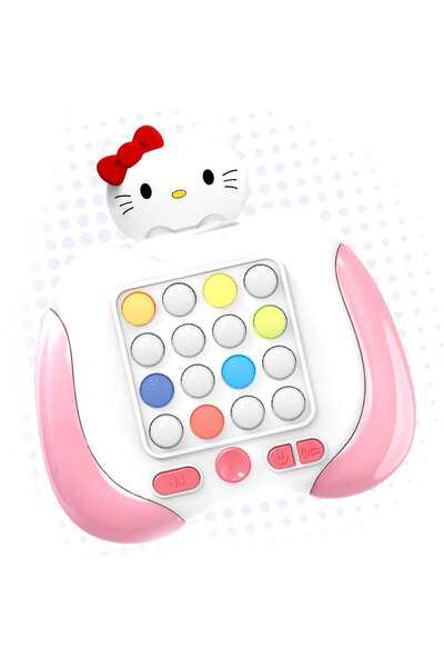 OEM Joc interactiv POPIT Consola, antistres, cu sunete, 16 butoane si lumini RGB, 7 moduri de joc, Hello