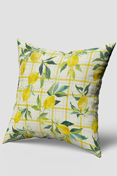 EsnafAli Κάλυμμα μαξιλαριού με σχέδιο λεμόνι ποτικαρέ