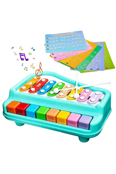 sallma Xylophone and Piano 2-in-1 for Children, Educational Musical Toy