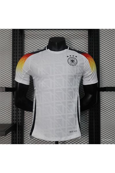 Lion Spor Επαγγελματική Εισαγόμενη Ποιότητα Slim fit Euro 2024 Γερμανία Εντός έδρας Έκδοση οπαδών οπαδών Τζέρσεϊ λευκό