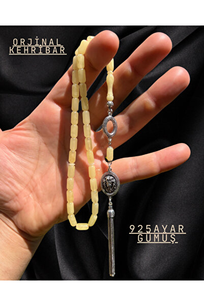 Erbab i Kehribar Sertifikalı Baltık Kehribar Tesbih - Gümüş Püskül Tasarım