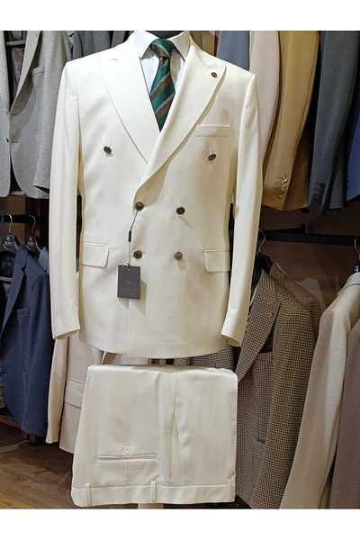 Ted Davıd Metal Button Lictal Double Breasted Suit