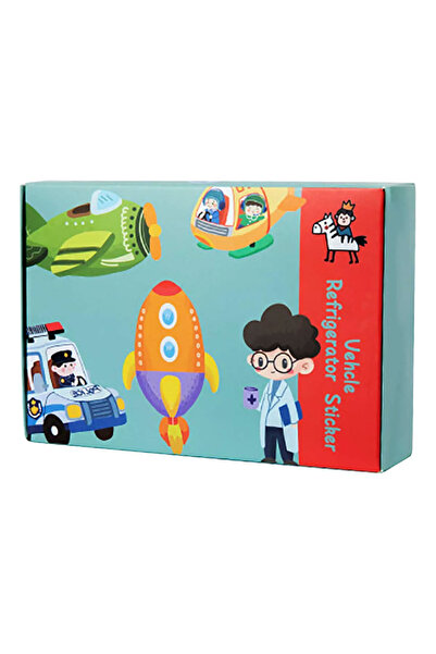 SARA Magnetic Educational Puzzle: Animals & Vehicles Set with 26 Refrigerator Letters