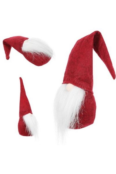 varioshop VarioShop® Christmas gnome decorative figurine, unique decoration, ideal for a gift, textile material