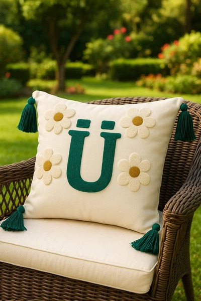 SAYMİNE لكمة رمي وسادة حقيبتي حرف نموذج حرف U