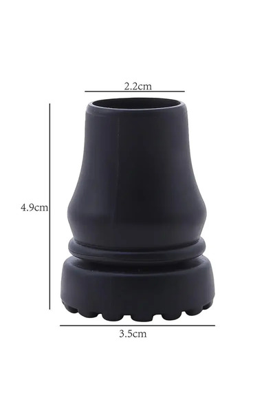 choice2 22mm Rubber Pad Cap Non-Slip Walking Stick Crutch Cane Bottom Pads Cover Protector Climbing Hiking T