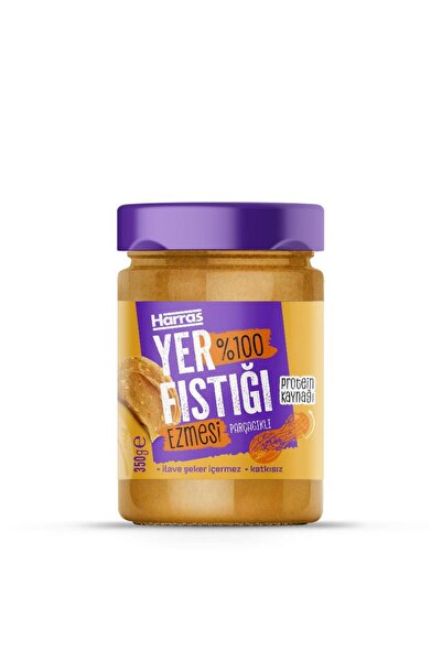 Harras Katkısız %100 Yer Fıstığı Ezmesi 350gr Şeker İlavesiz Fıstık Ezmesi