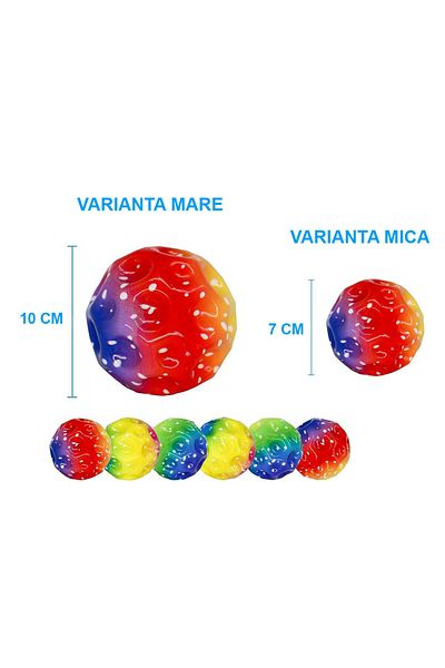 OEM Bouncing Ball, Super Space Ball, large version, 10 cm, Rainbow