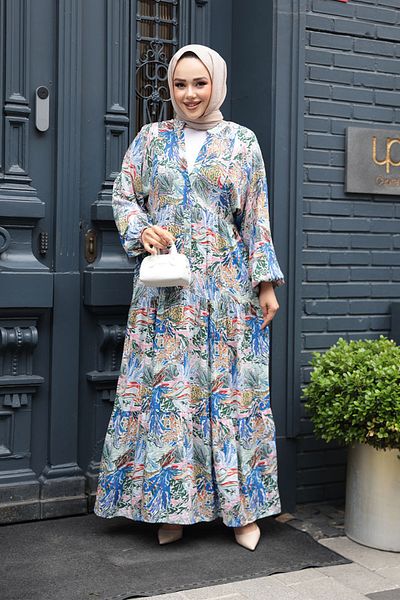 N.S NEVA STYLE Φόρεμα Hijab με σχέδιο λουλουδιών 235805PD