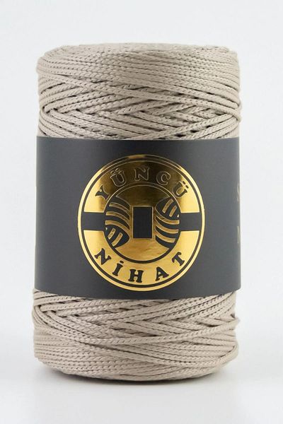 Yüncü Nihat 200 gr - 2,5 mm Πολυεστερική πέτρα από σχοινί μακραμέ - Σχοινί πλεξίματος με σχοινί τσάντας (942)