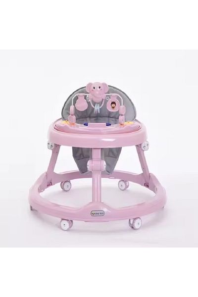 rexa Round Baby Walker with Easy Fold Frame for Storage Foldable Baby Walker