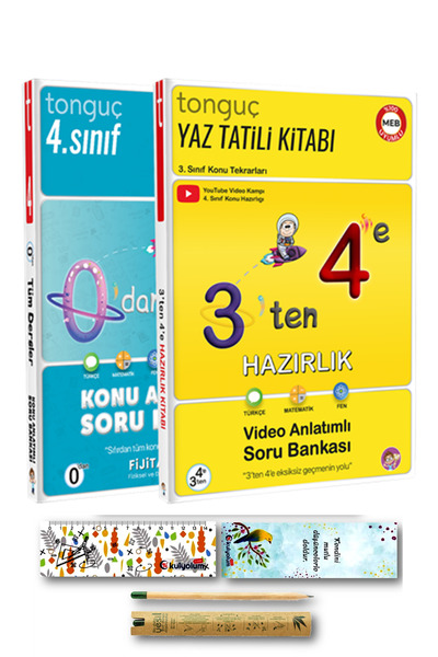 Tonguç Yayınları 3'ten 4'e Hazırlık Seti
