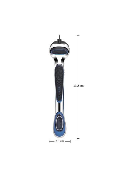 Choice Bl-0063 1 Pcs / Men Razor Universal Five Layer Series Manual Shaver Handle (EXCLUDING BLADE)