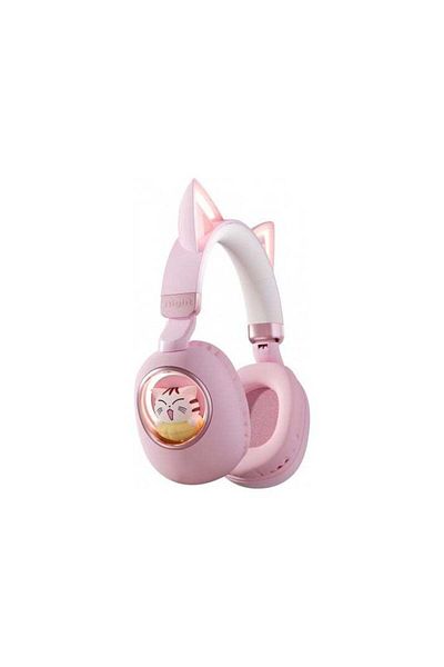 keem Wireless Headphones for Kids with Multi-Color LED Color Pink Multi-Use
