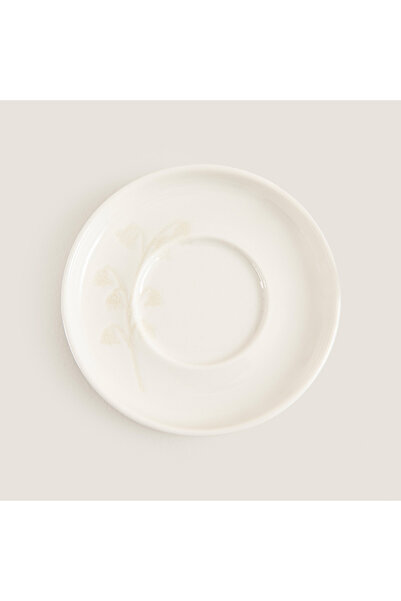 Chakra Fuchsia Çay Tabağı Krem-Bej