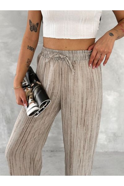 Gugus Trend Women's Elastic Waist Loose Leg Wide