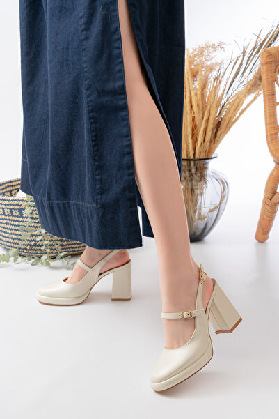 Egepass Platform Heeled Sandals - Ankle Strap Mixed Aesthetic Evening Dress Women's Shoes