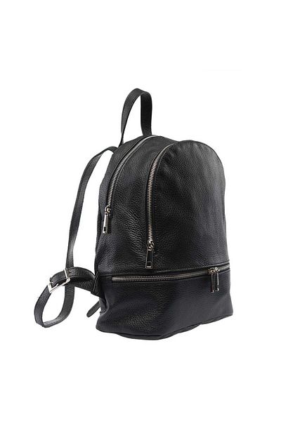 Toro Nero Rucsac de damă din piele întoarsă neagră