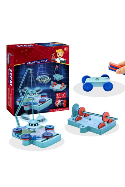OEM Set Educativ STEM, 12 experimente, stinta prin magnet
