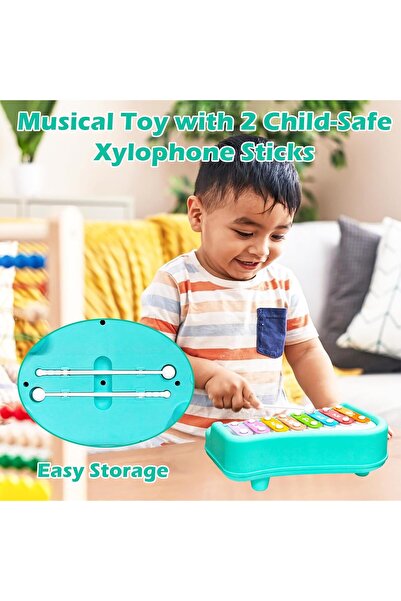 sallma Xylophone and Piano 2-in-1 for Children, Educational Musical Toy