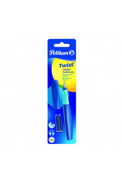 Pelikan Stilou Twist Deep Blue, Penita M Cu 2 Rezerve