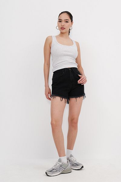 Addax Denim Shorts with Tassels Sh8714