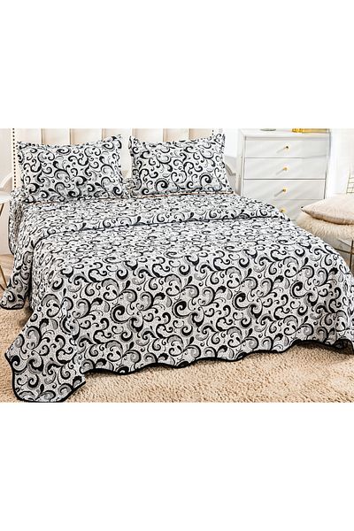 CHIRASO CHIRASO Microfiber Quilted Duvet Set, 3 pieces, Duvet 220x240cm, 2 Pillowcases, with print