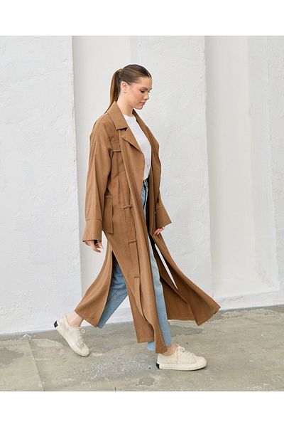 Kirazgym Women's Modal Korean Trench Coat 0083