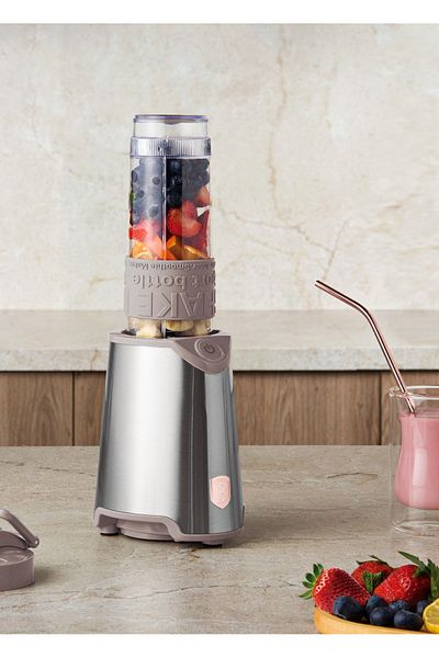 Berlinger Smoothie Blender With Glass Bottle 570 ml Taupe Collection
