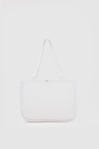 Shule Bags Geantă de umăr Fabri White Big Size Macrame