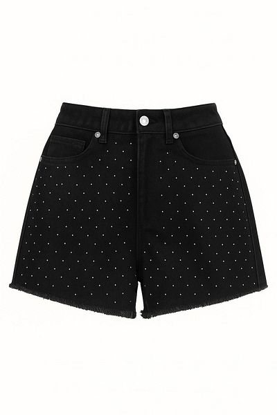 HAKKE Stone Embroidered Shorts