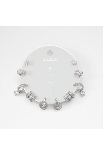 Aldo Fivelooks - Women's Silver-Transparent Multi Earrings