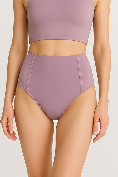 BRNCY Lilac Sculptfit Talie înaltă și fund de bikini pentru ridicare și modelare