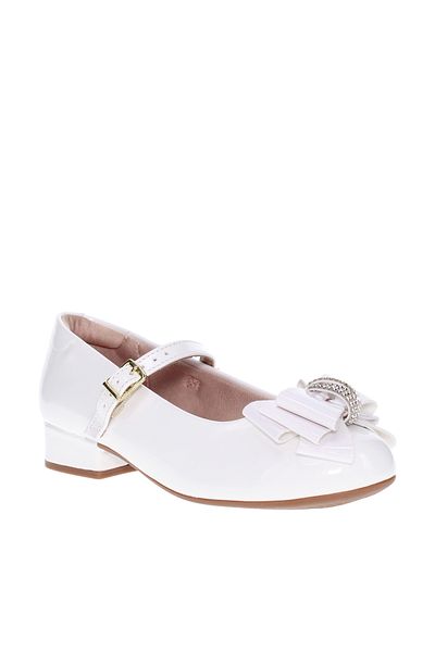 Molekinha Pre Teen Girls Closed/Flat Shoes White | Made In Brazil