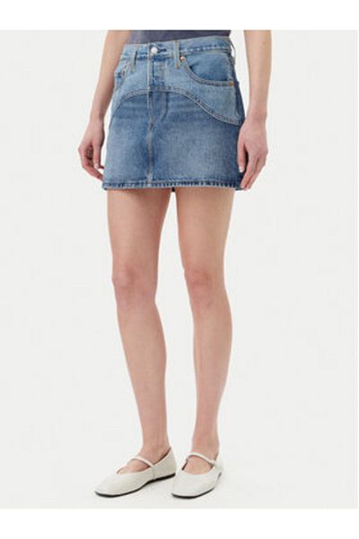 Levi's Fustă din denim pentru femei Levi's 001VJ-0001 Albastră
