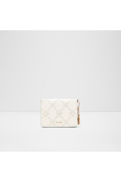 Aldo Munya - Women's Faux Leather Ecru Scholarship Closure Wallet