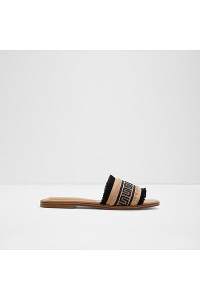 Aldo Nalanı - Women's Textile Light Black Flat Slippers